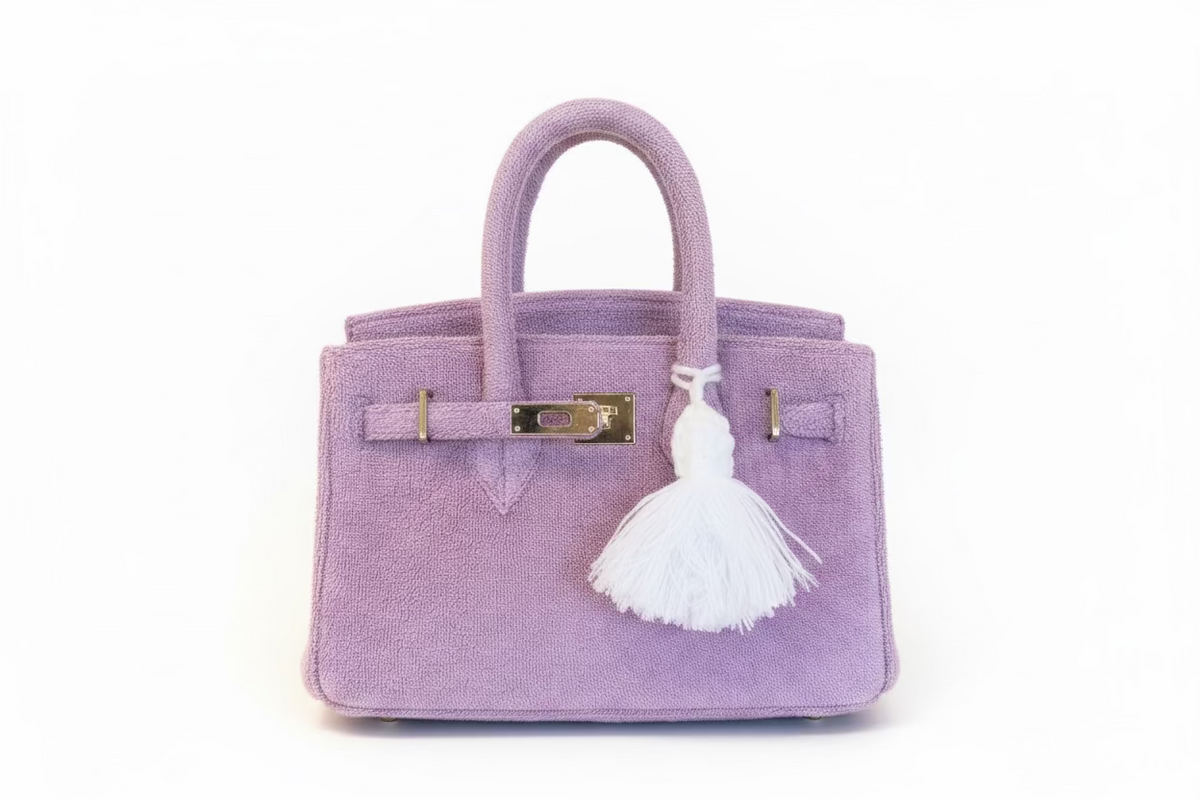 Cabas Terrycloth Beach Tote, Lavender